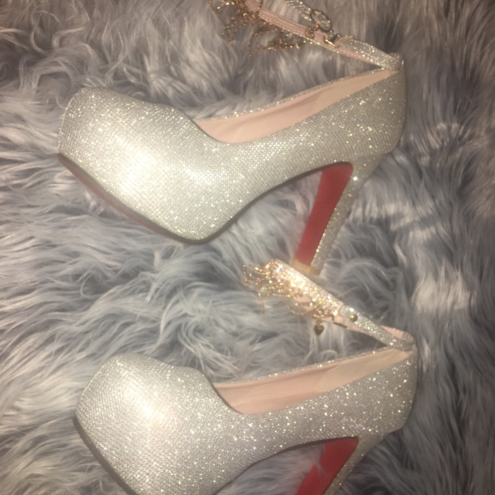 Silver Platform Heels